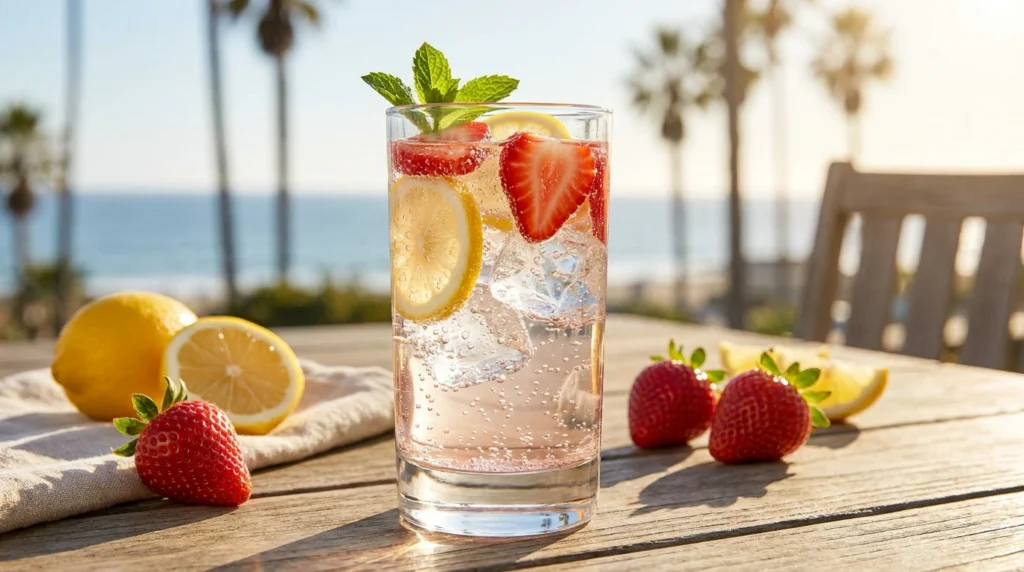 Top 5 Summer Mocktails to Sip Instead of Alcohol 3 Strawberry Lemon Fizz Mocktail